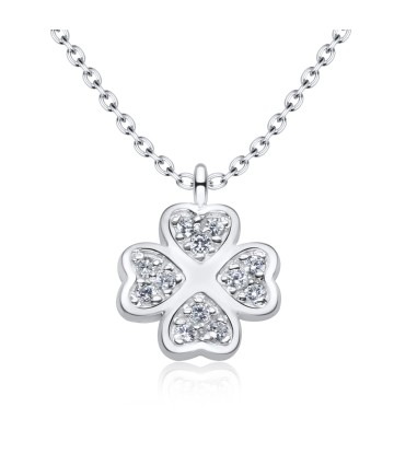 Clover CZ Motive 925 Silver Necklace SPE-3127